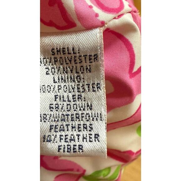 Lilly Pulitzer Goose Down Puffer Vest Yellow XS Floral - Picture 7 of 7
